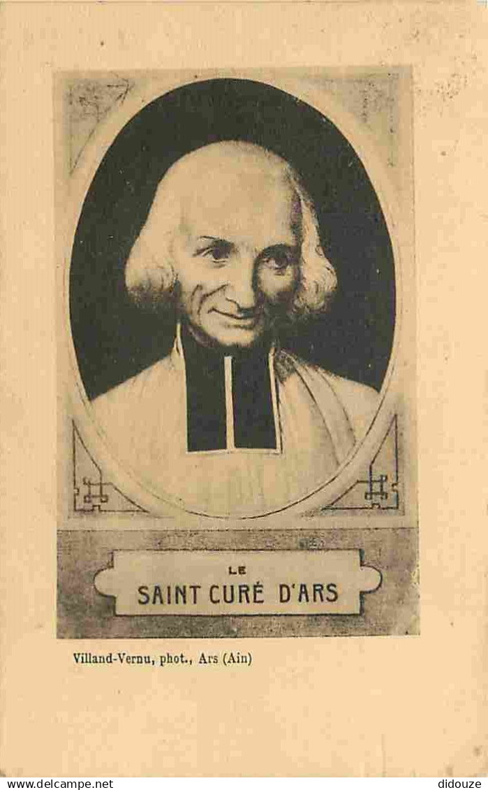 01 - Ars sur Formans - Portrait du Saint Curé d'Ars - CPA - Voir Scans Recto-Verso