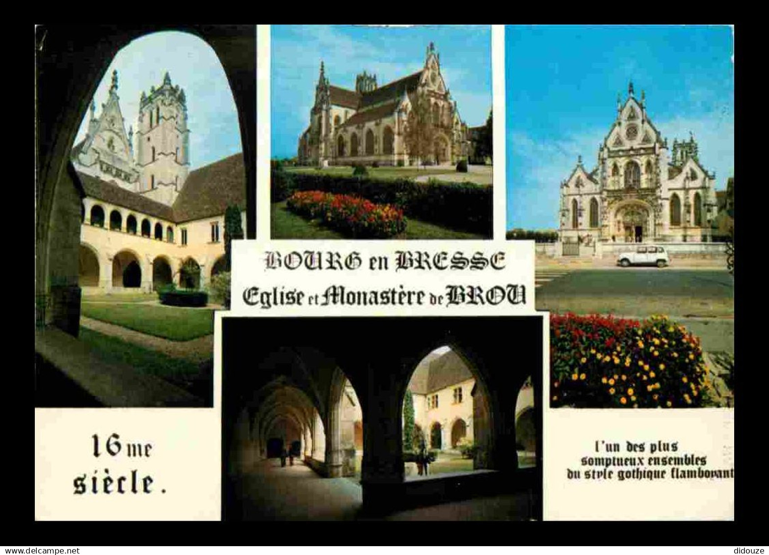 01 - Bourg en Bresse - Eglise de Brou - intérieur de l'Eglise de Brou - Multivues - CPM - Voir Scans Recto-Verso