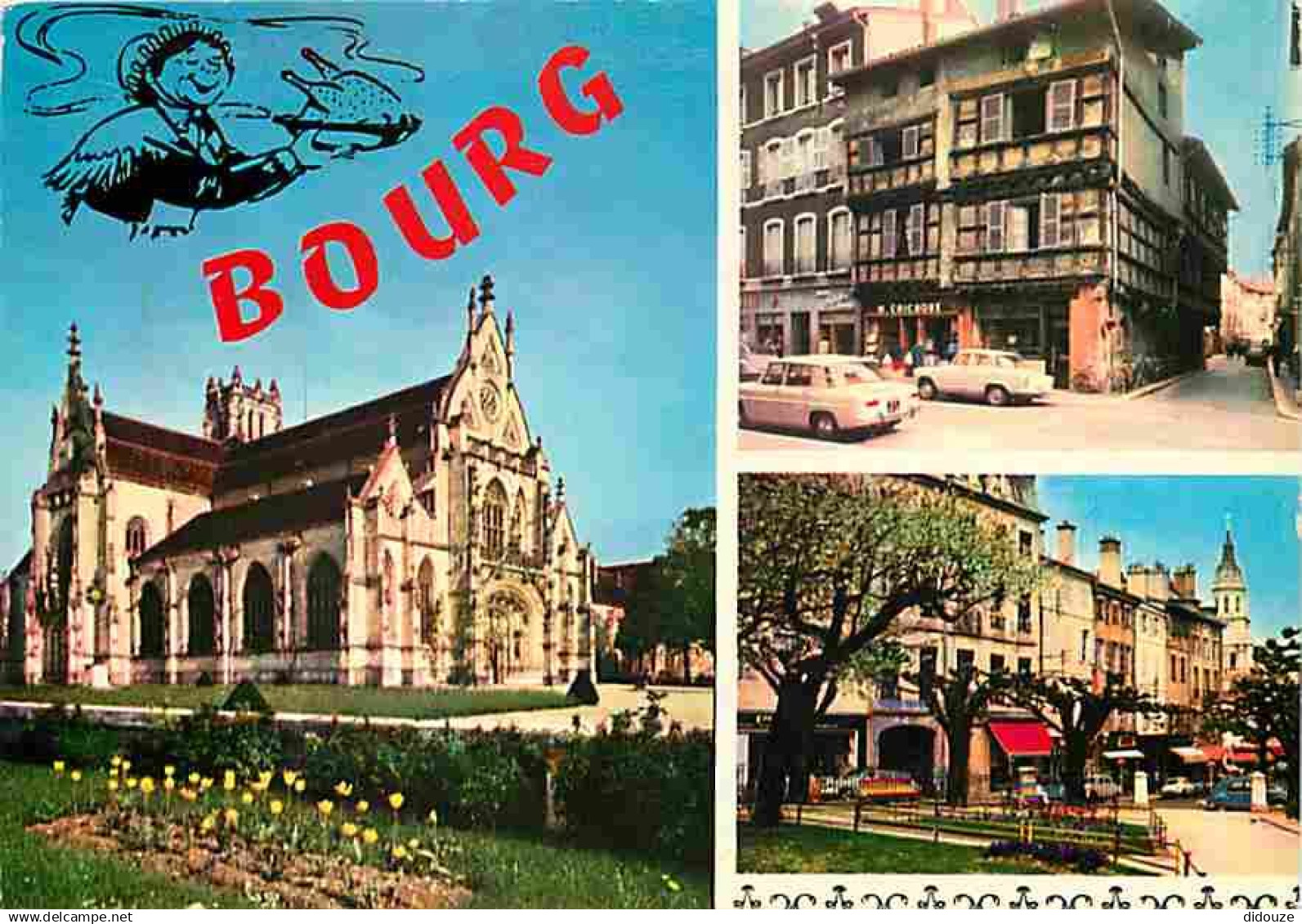 01 - Bourg en Bresse - Multivues - Automobiles - CPM - Voir Scans Recto-Verso