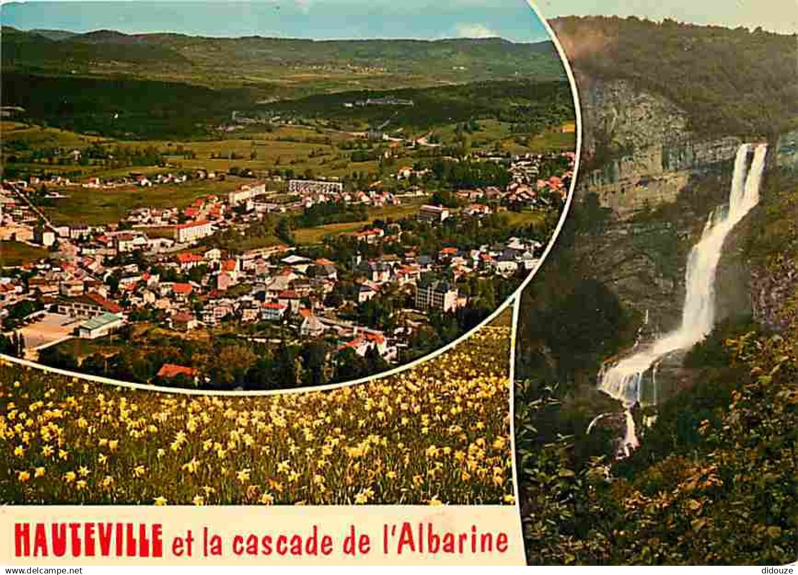 01 - Hauteville Lompnès - Multivues - Cascade de l'Albarine - CPM - Voir Scans Recto-Verso