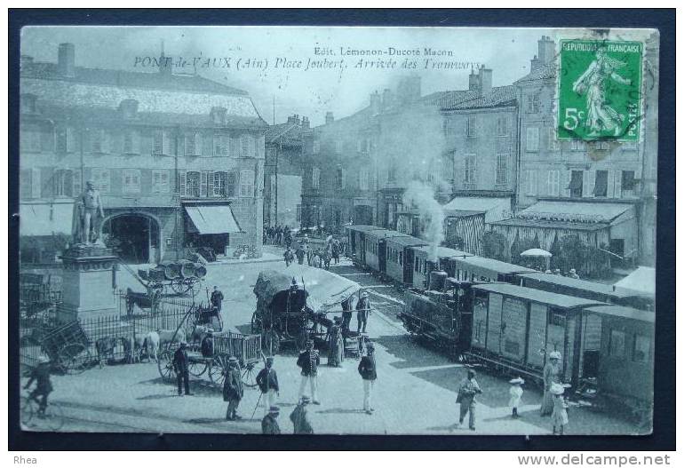 01 Pont-de-Vaux tramway dans ville D01D K01305K C01305C RH019791