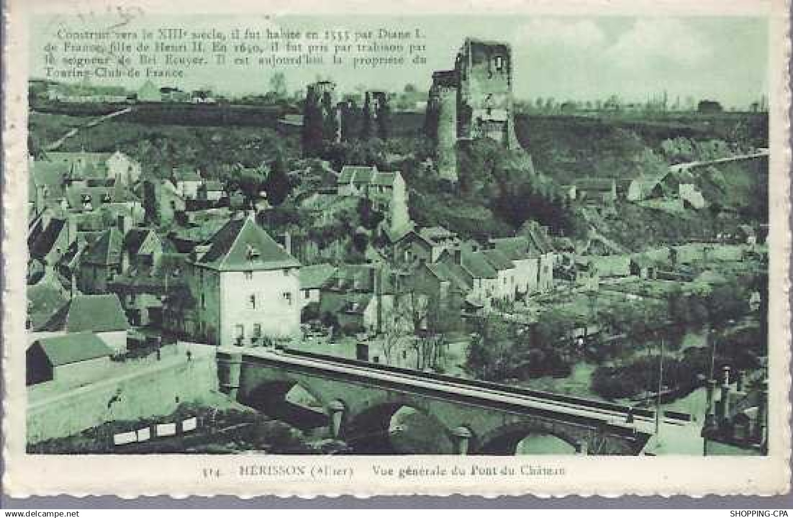 03 - Herisson - Vue generale du Pont du chateau