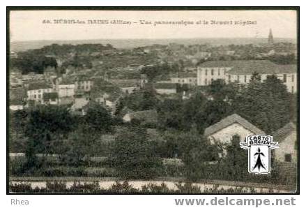 03 Néris-les-Bains - 60. NERIS-les-BAINS (Allier) - Vue panoramique et le Nouvel Hôpital - cpa