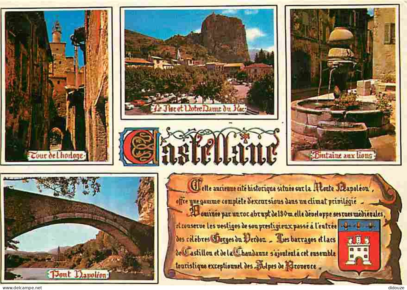 04 - Castellane - Multivues - Blasons - CPM - Voir Scans Recto-Verso