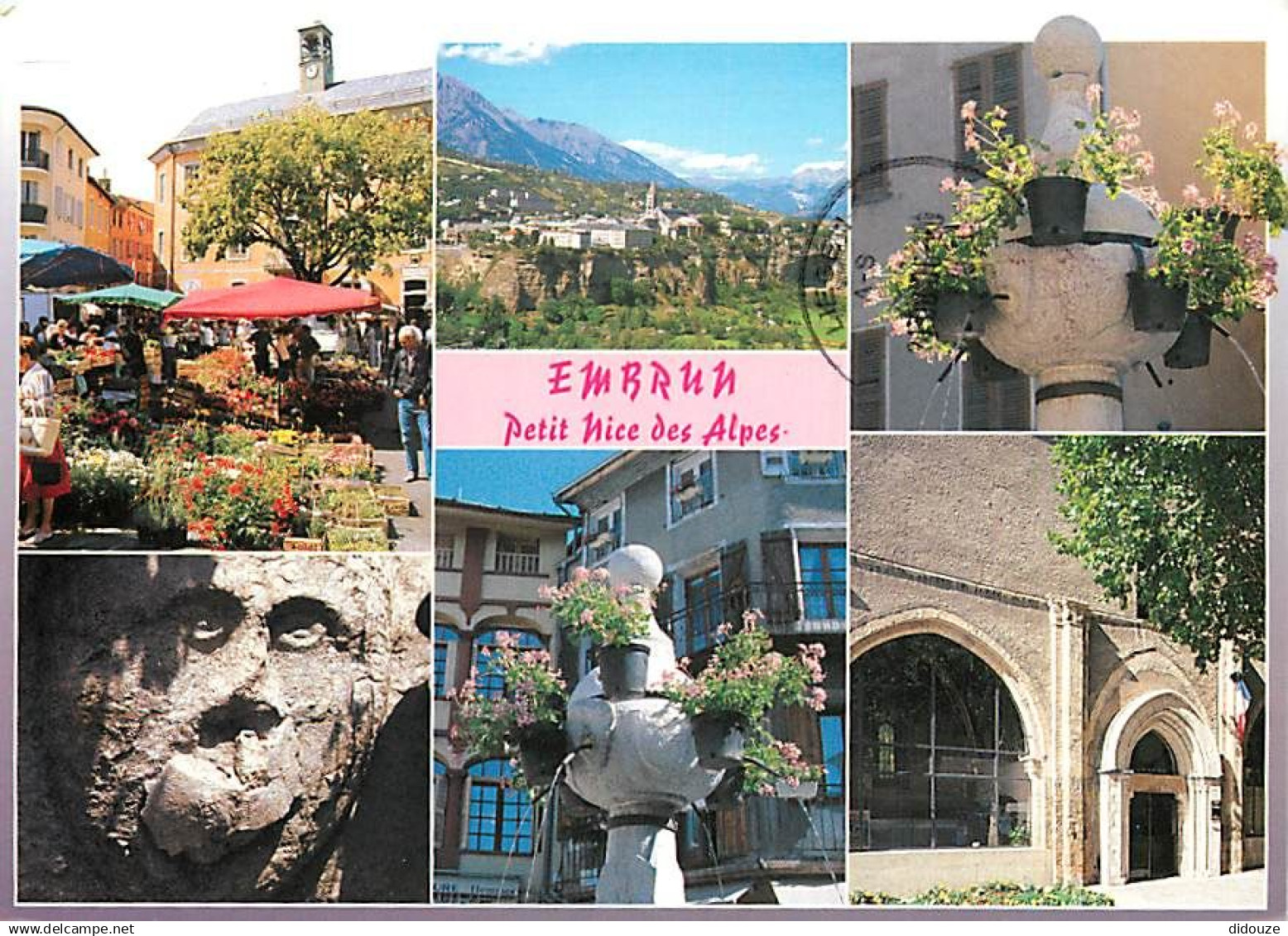 05 - Embrun - Multivues - Fontaine - Flamme Postale de Embrun - CPM - Voir Scans Recto-Verso