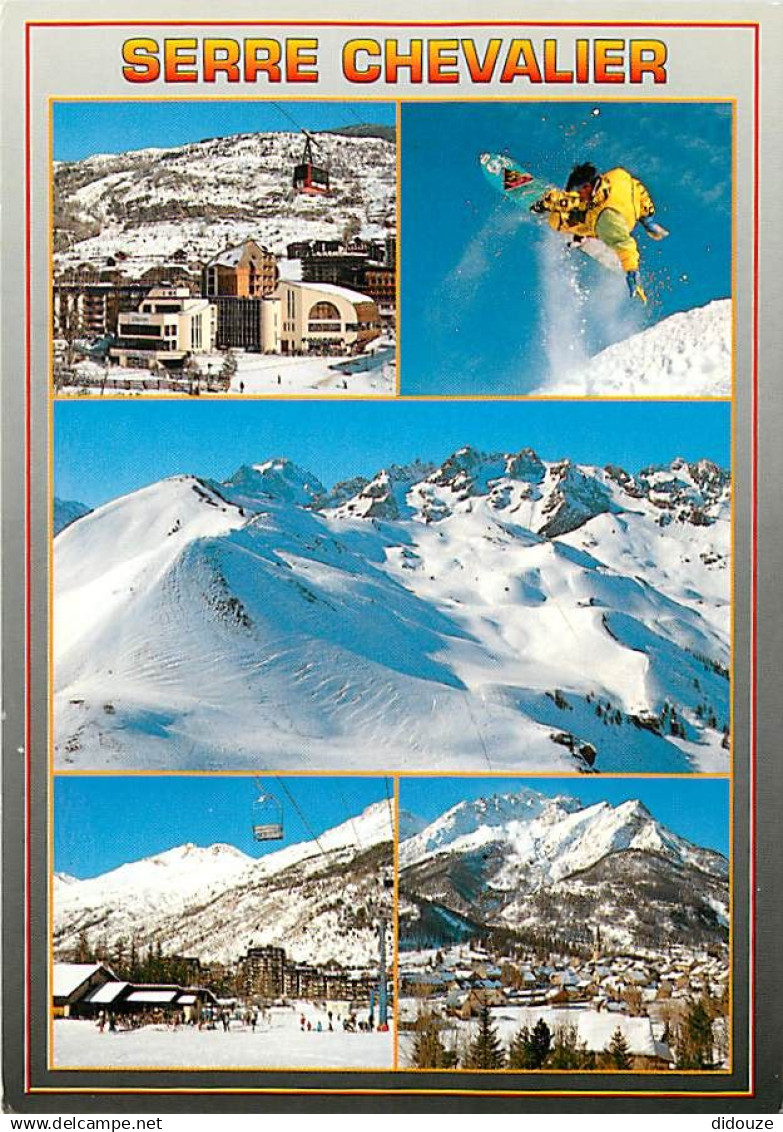 05 - Serre Chevalier - Chantemerle - Multivues - Snowboard - Hiver - Neige - CPM - Voir Scans Recto-Verso