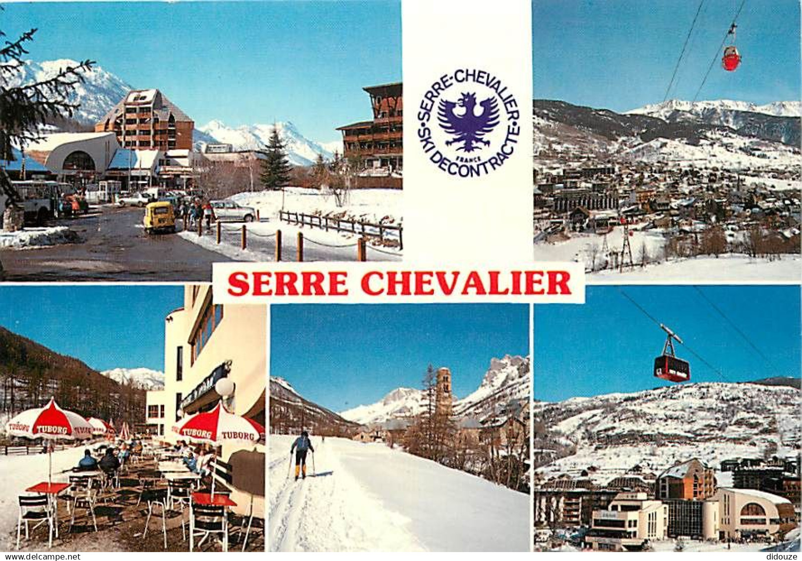 05 - Serre Chevalier - Multivues - Automobiles - Hiver - Neige - CPM - Voir Scans Recto-Verso