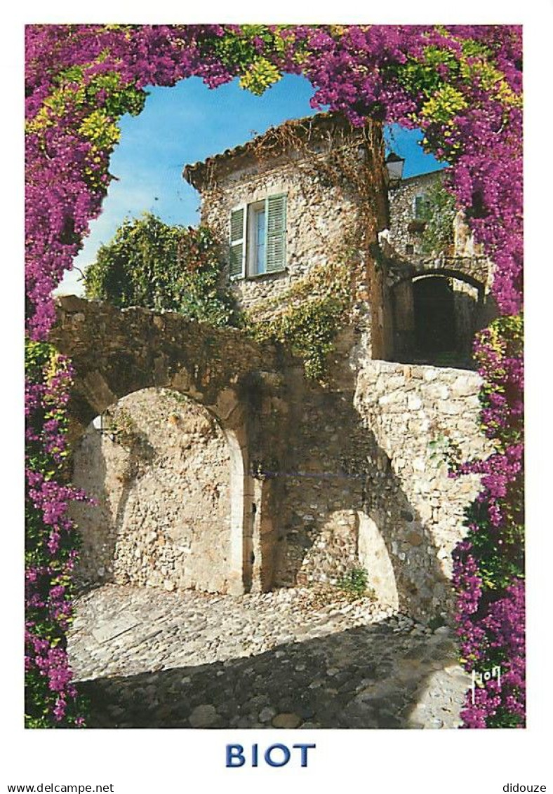 06 - Biot - La Porte des Tines - Fleurs - CPM - Carte Neuve - Voir Scans Recto-Verso