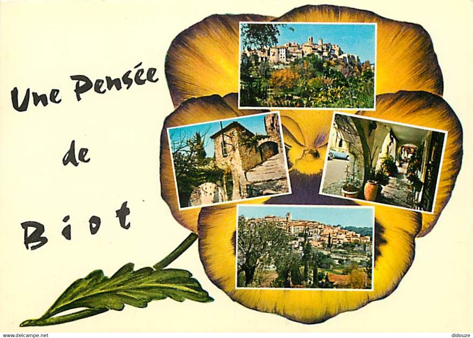 06 - Biot - Une pensée de Biot - Multivues - Fleurs - CPM - Carte Neuve - Voir Scans Recto-Verso