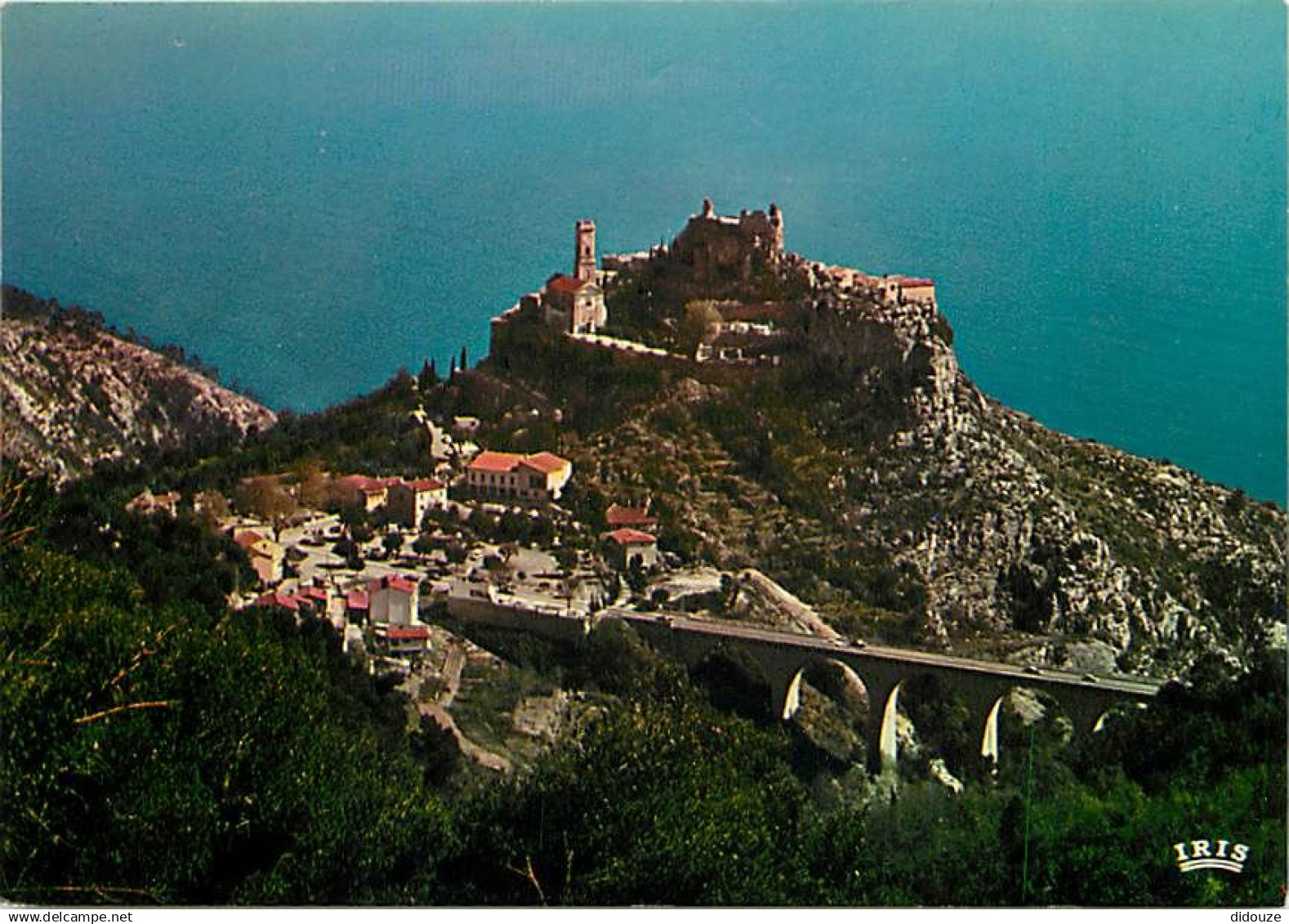 06 - Eze - Eze Village vu de la Grande Corniche - CPM - Carte Neuve - Voir Scans Recto-Verso