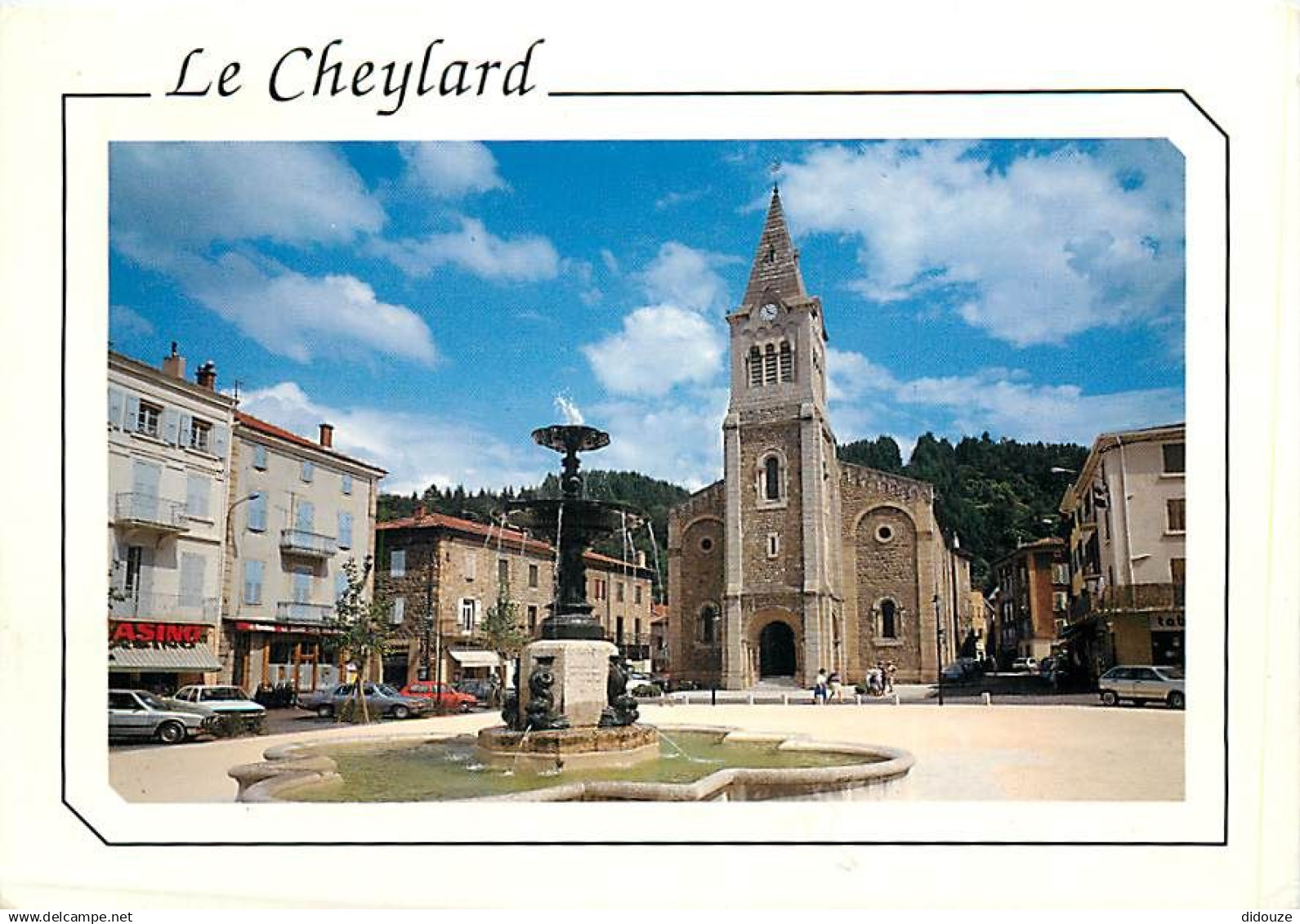 07 - Le Cheylard - Place Saleon Terras - Automobiles - CPM - Voir Scans Recto-Verso