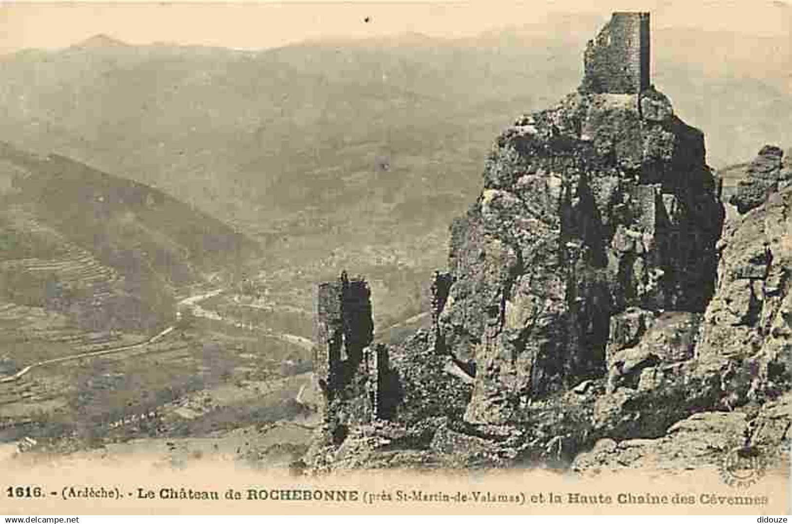 07 - Saint Martin de Valamas - Le Château de Rochebonne - La Haute Chaine des Cévennes - CPA - Voir Scans Recto-Verso