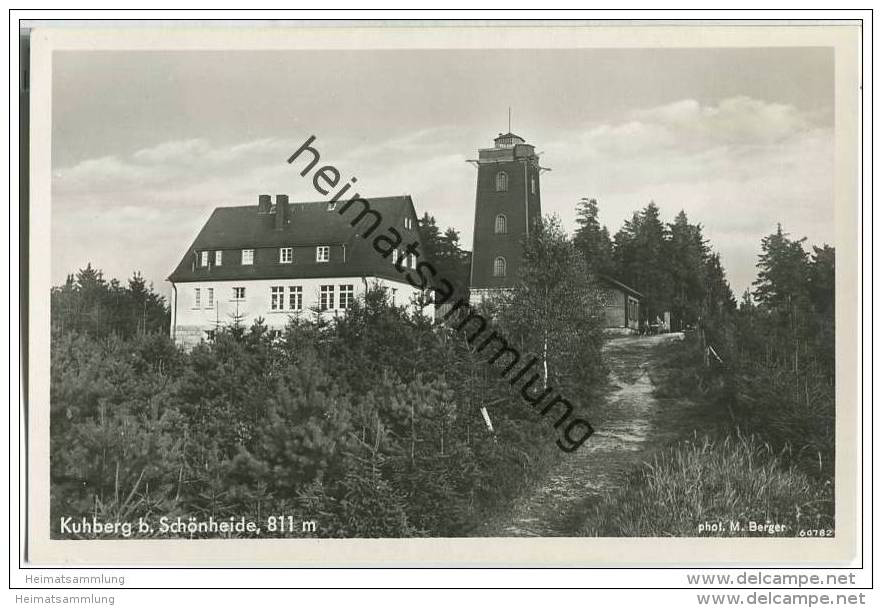 08304 Schönheide - Kuhberg - Foto-AK 30er Jahre