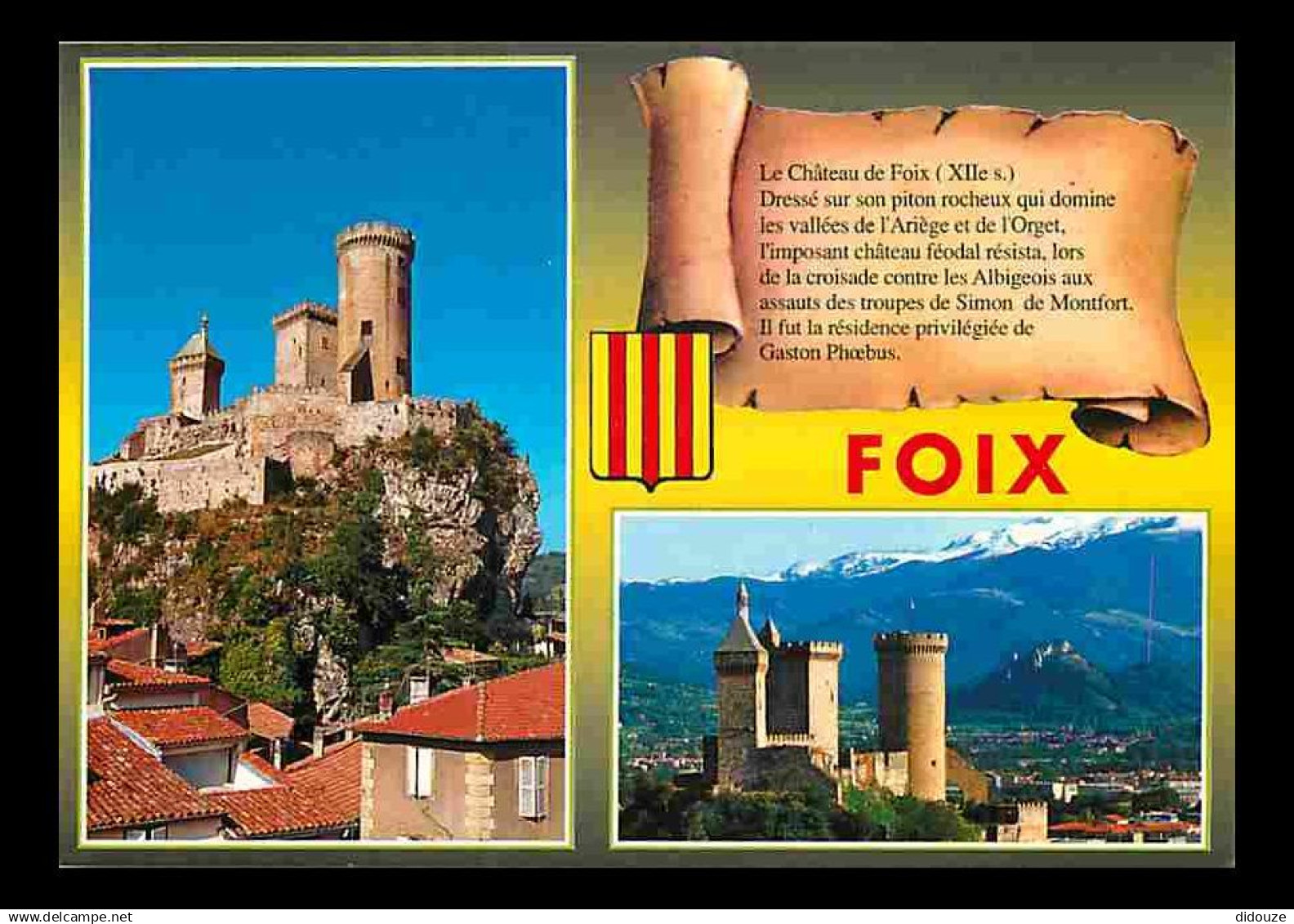 09 - Foix - Le château fort des Comtes de Foix - Multivues - CPM - Voir Scans Recto-Verso