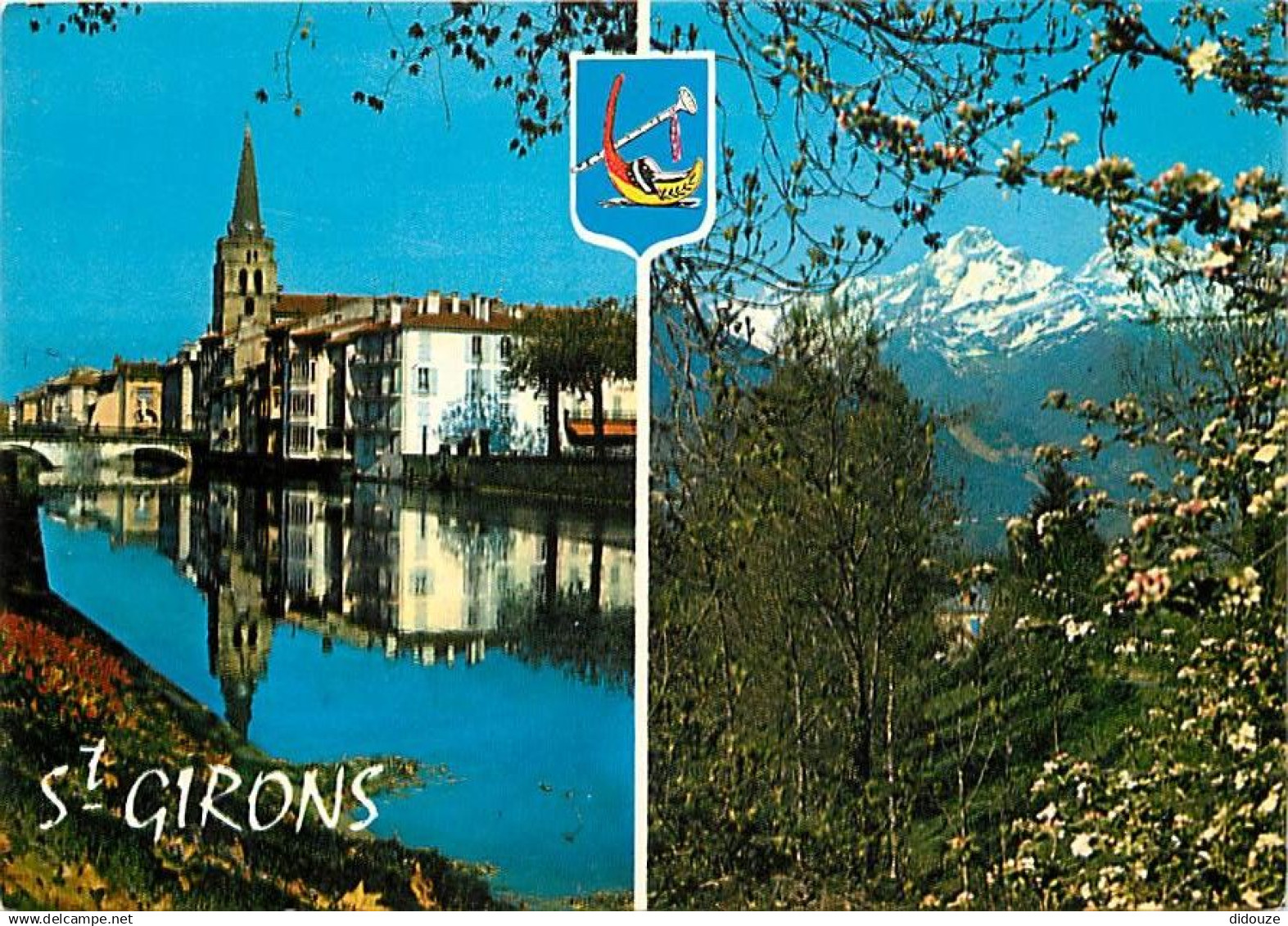 09 - Saint Girons - Multivues - Blasons - CPM - Voir Scans Recto-Verso