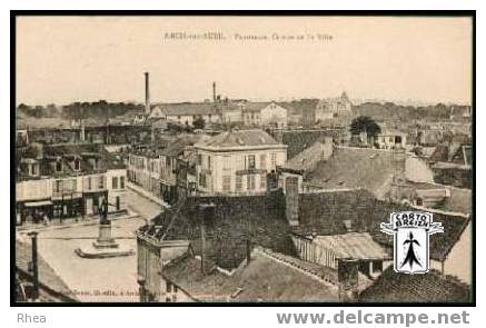 10 Arcis-sur-Aube - ARCIS-sur-AUBE - Panorama , Centre de la Ville - cpa