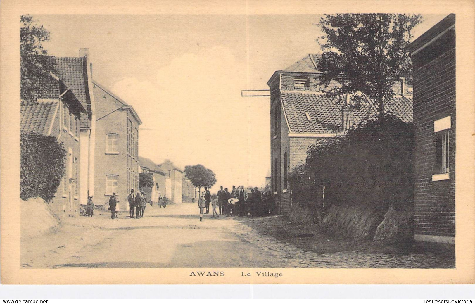 [-10%] Belgique - Awans - Le village - Edit. Henri Kaquet - Animé - Carte Postale Ancienne