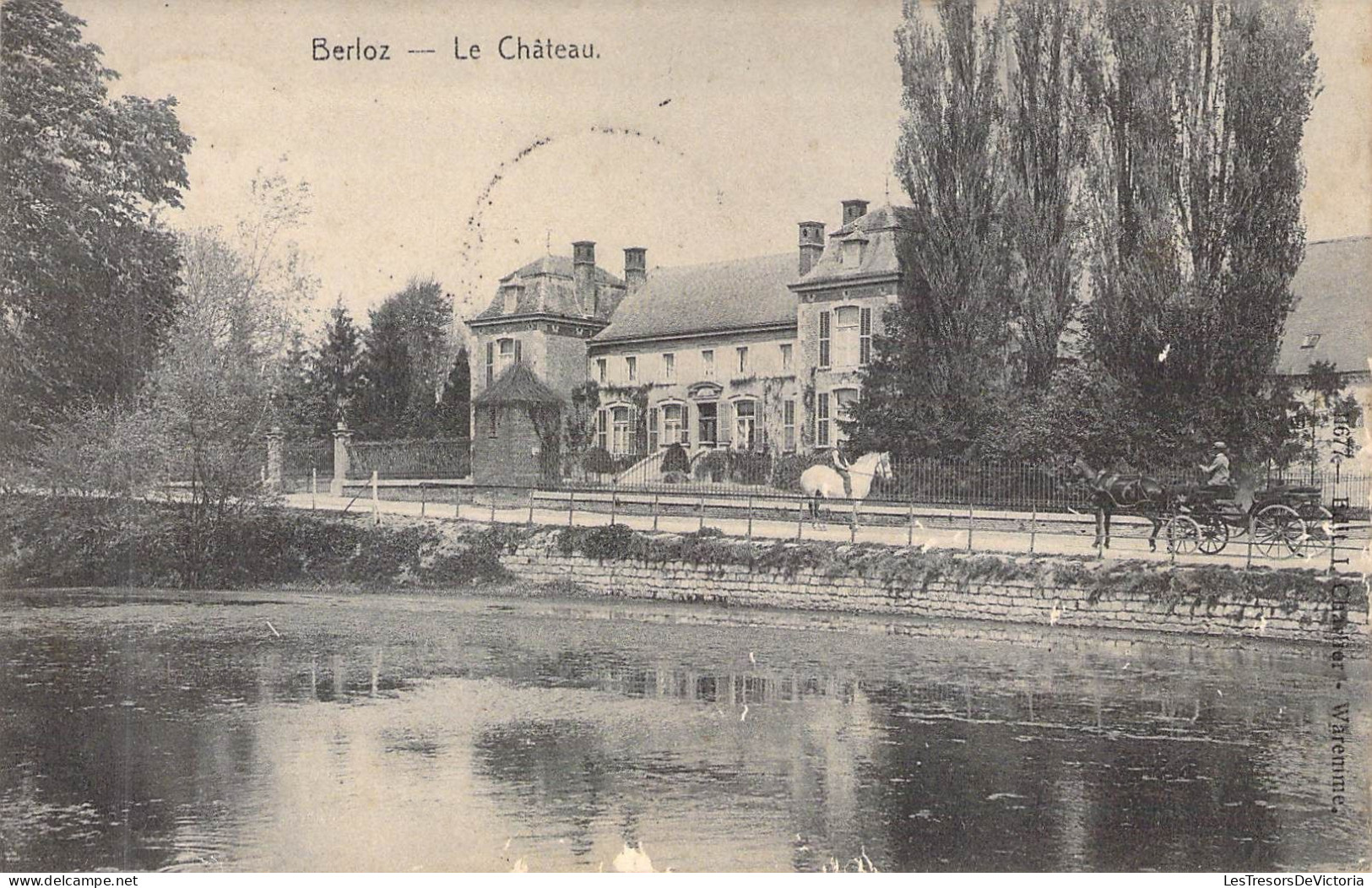 [-10%] BELGIQUE - BERLOZ - Le Château - Carte Postale Ancienne