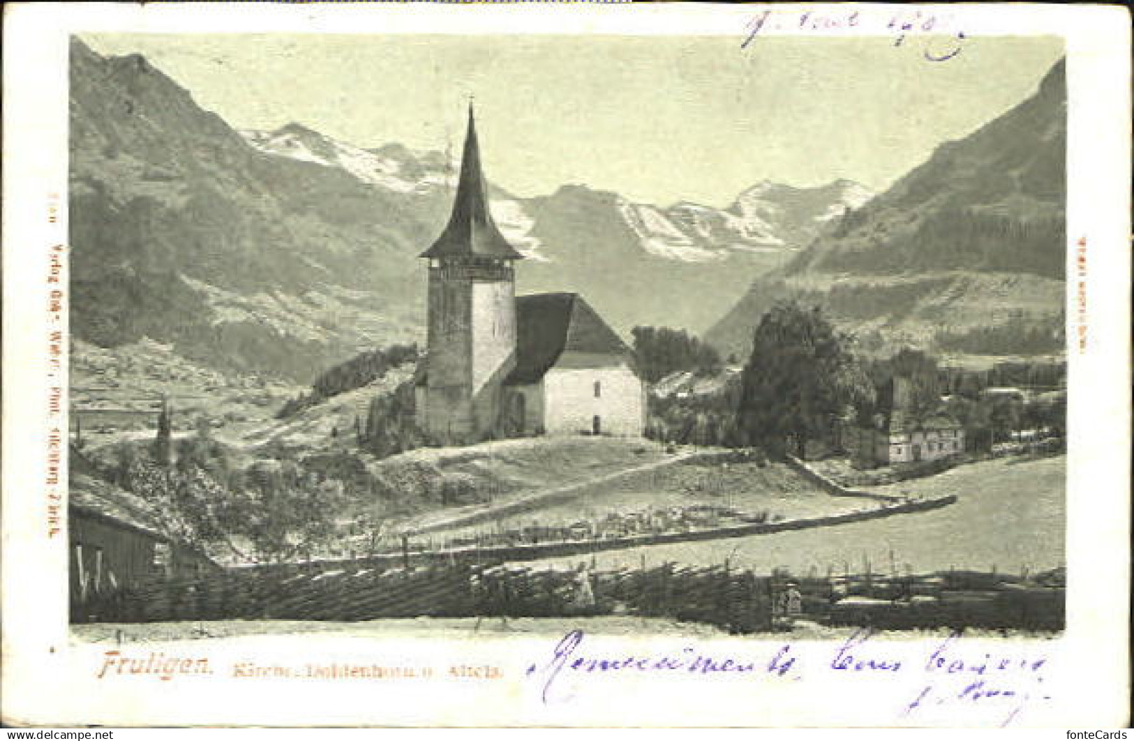 10552156 Frutigen Frutigen Kirche  x 1907