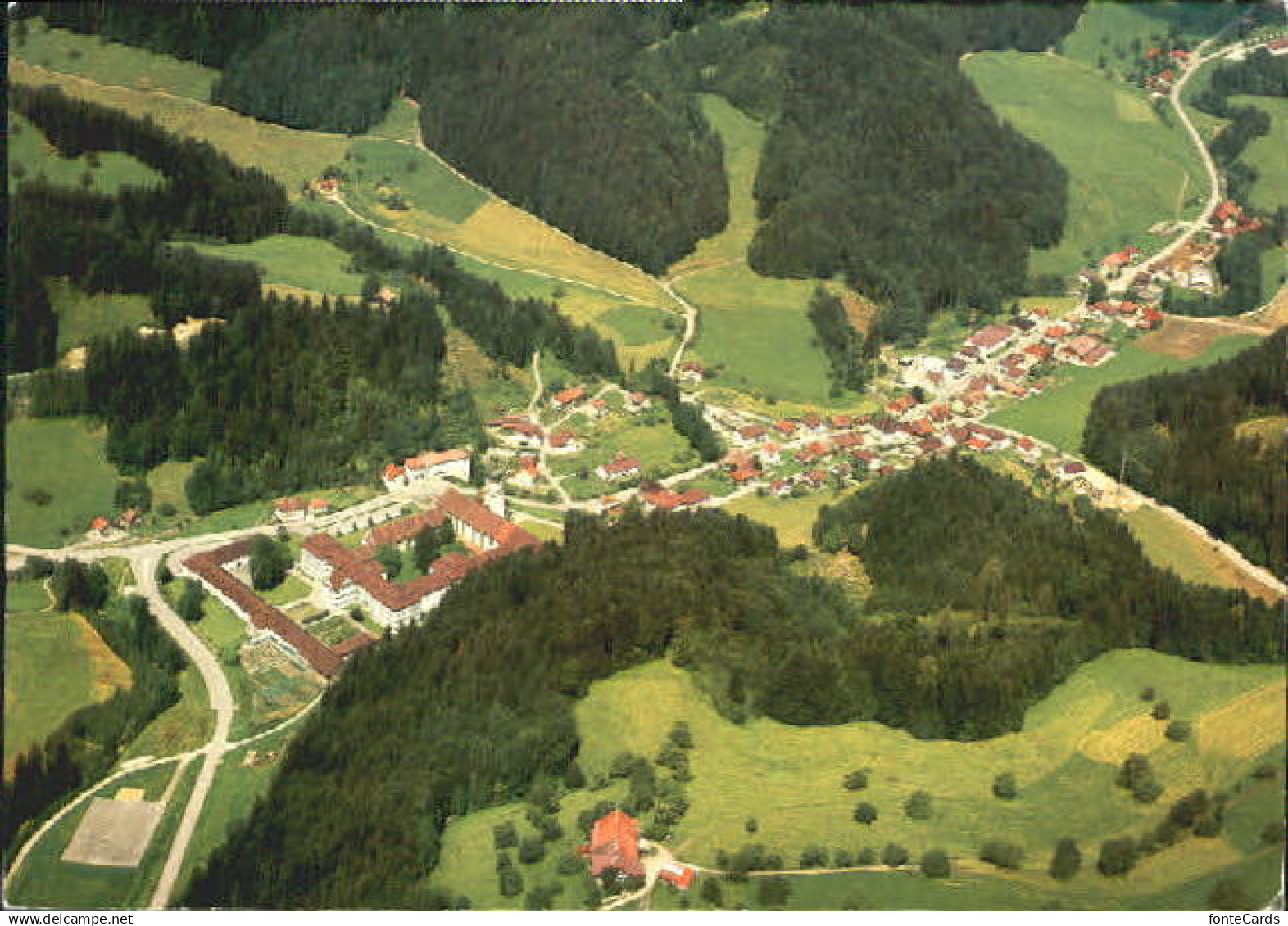 10557517 Fischingen TG Fischingen Schweiz Kloster Fliegeraufnahme x 1979