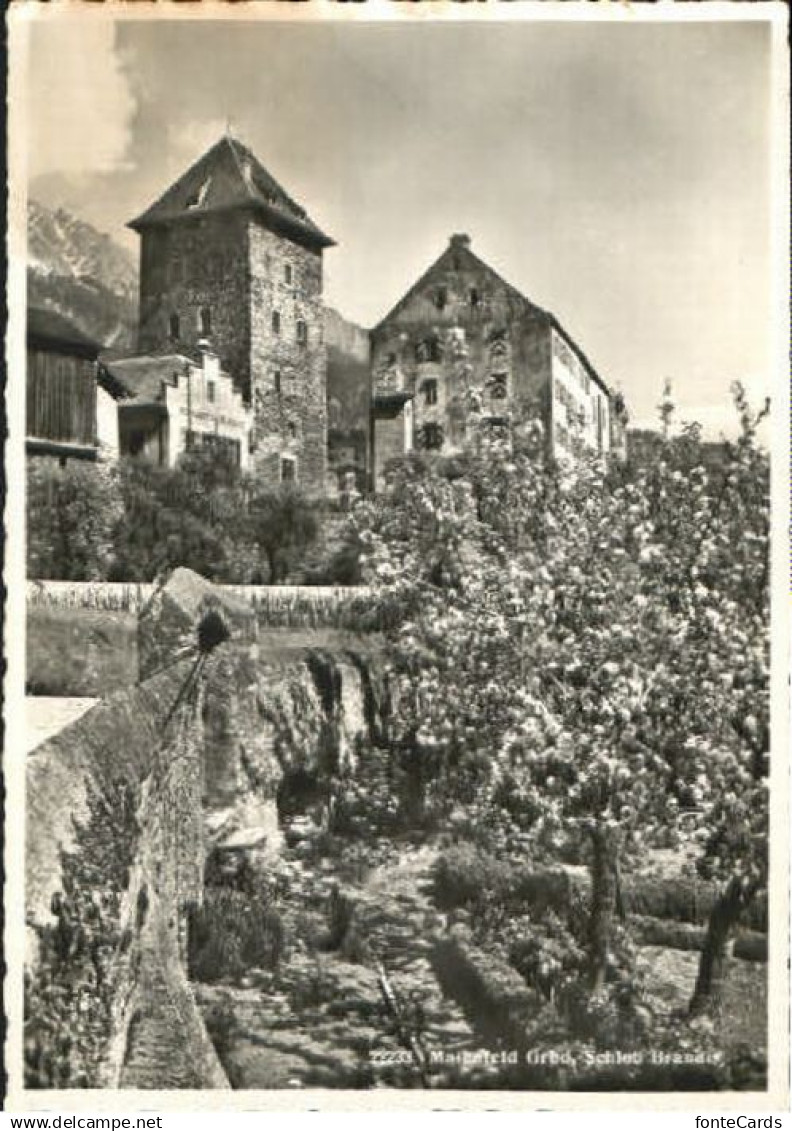 10568936 Maienfeld Maienfeld Schloss Brandis Feldpost