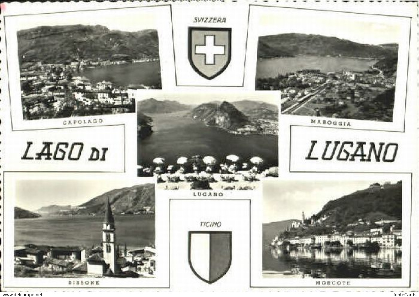 10569918 Lugano TI Lugano Capolago Bissone Morcote Maroggia x 1960