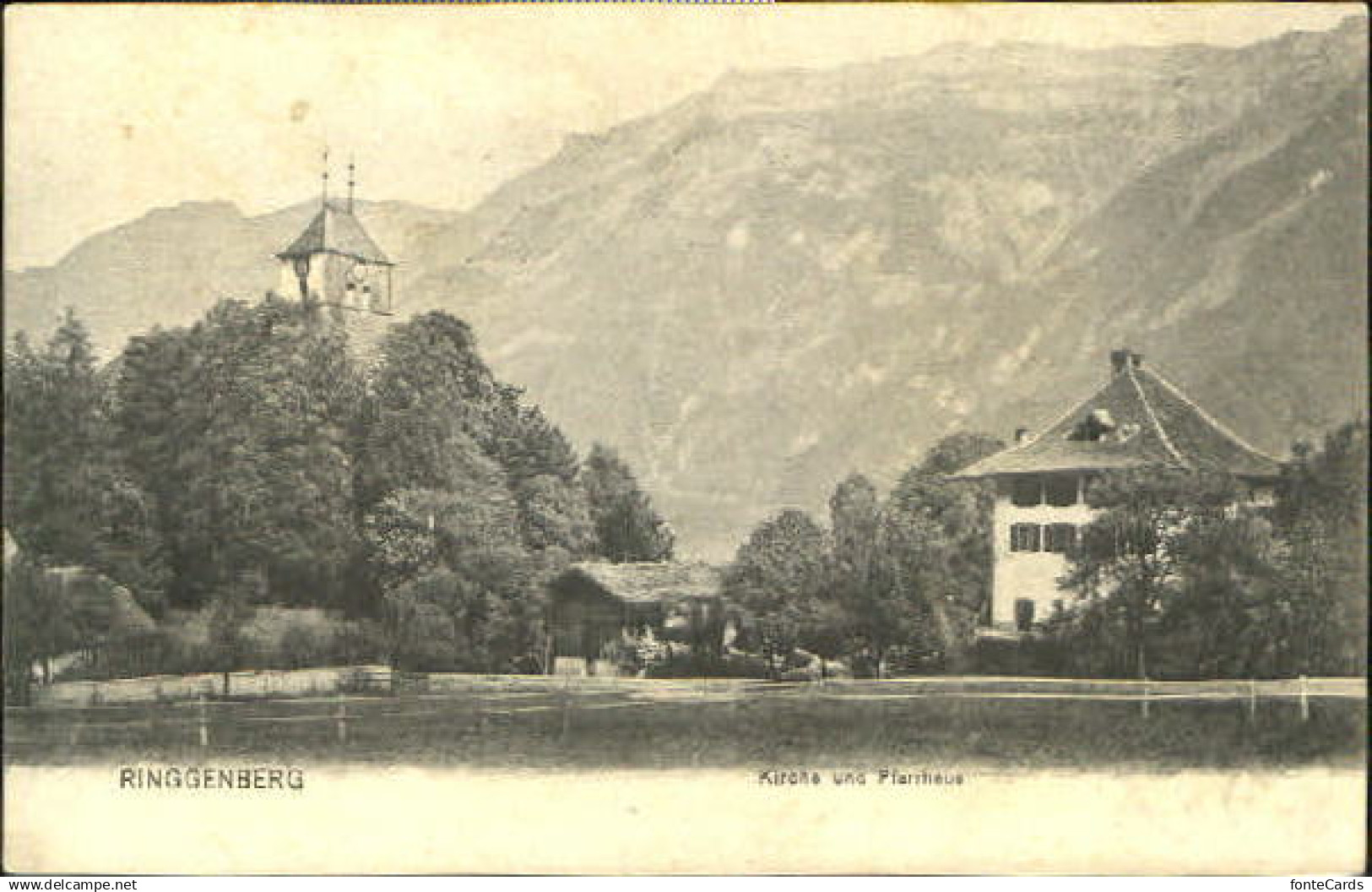 10578287 Ringgenberg Ringgenberg Kirche Pfarrhaus o 1909