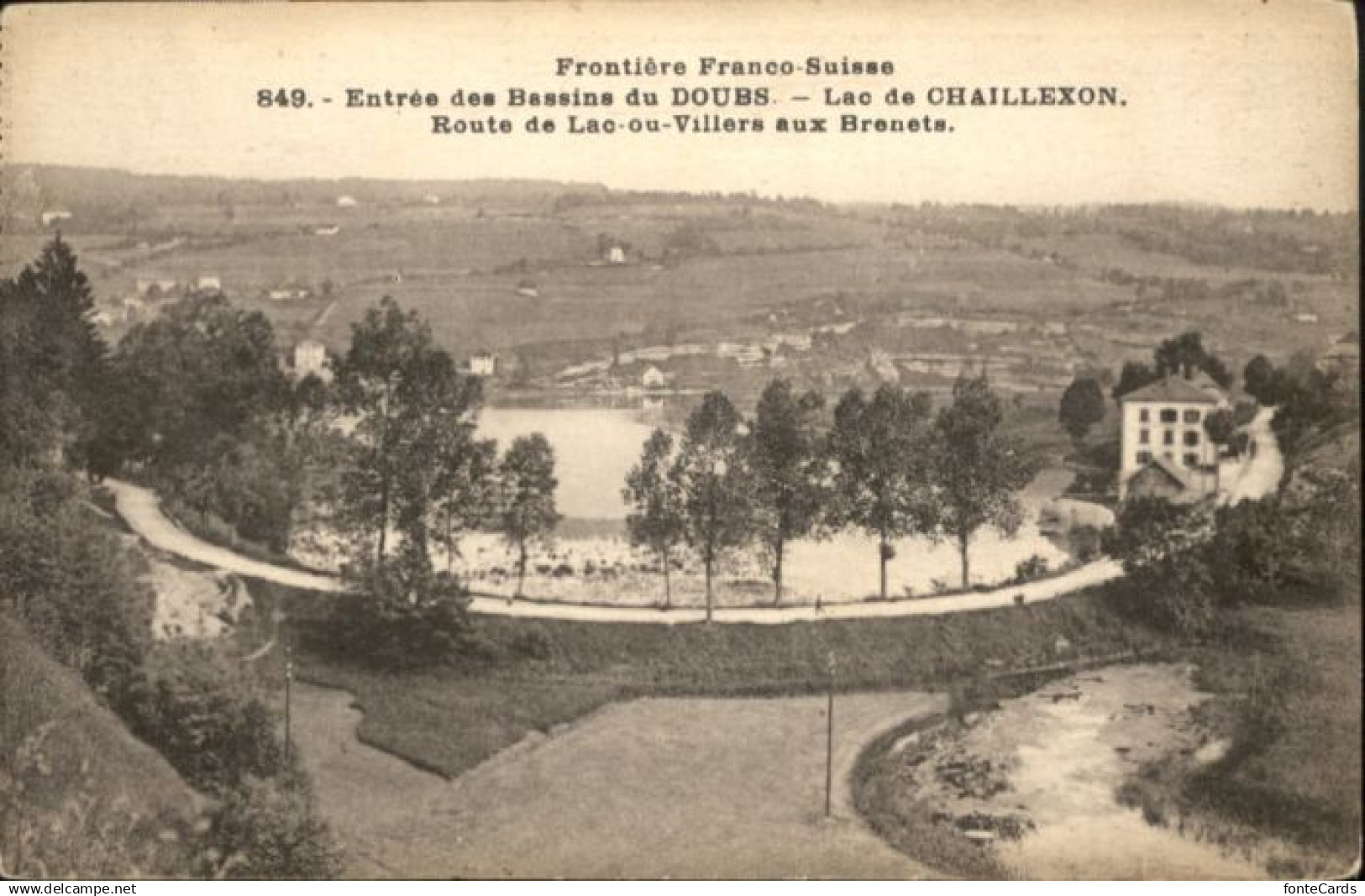 10825163 Les Brenets Les Brenets Lac Chaillexon Route Lac-ou-Villers  *