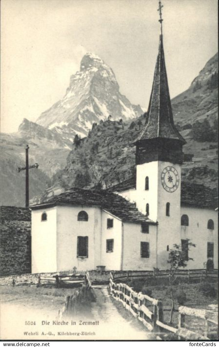 10845069 Zermatt VS Zermatt Kirche *