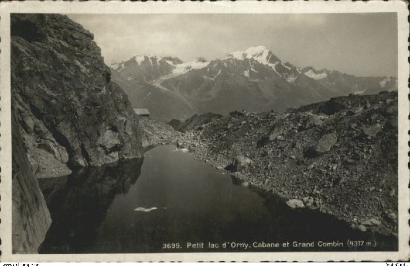 10847380 Orsieres Petit lac d Orny Cabane Grand Combin *