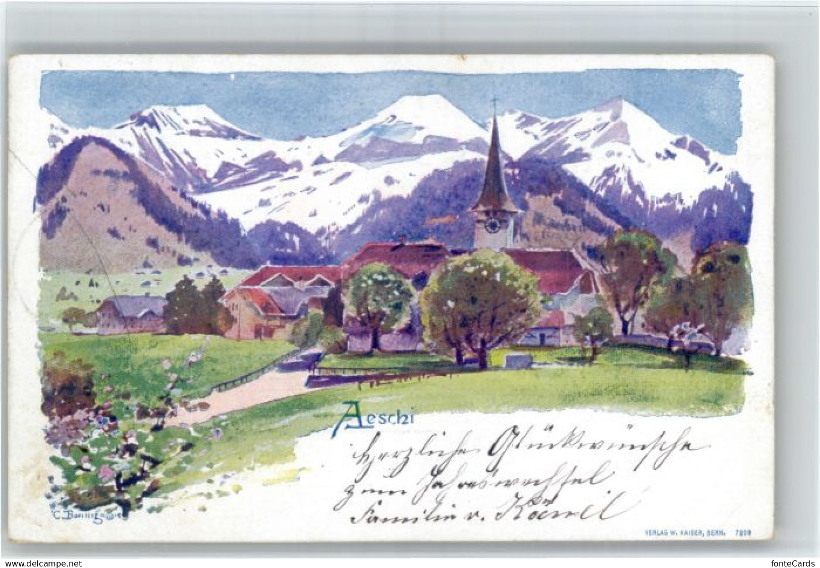 10850100 Aeschi Spiez Aeschi Spiez Kirche  x Aeschi b. Spiez