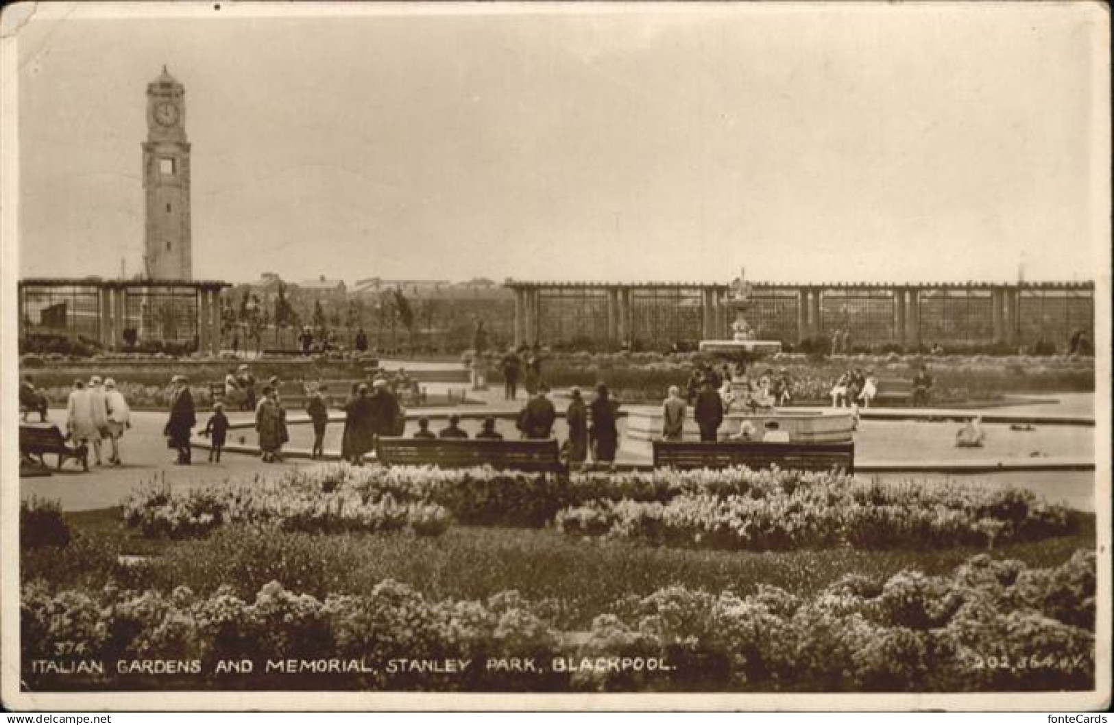 10927988 Blackpool Blackpool Italian Gardens Memorial Stanley x Blackpool