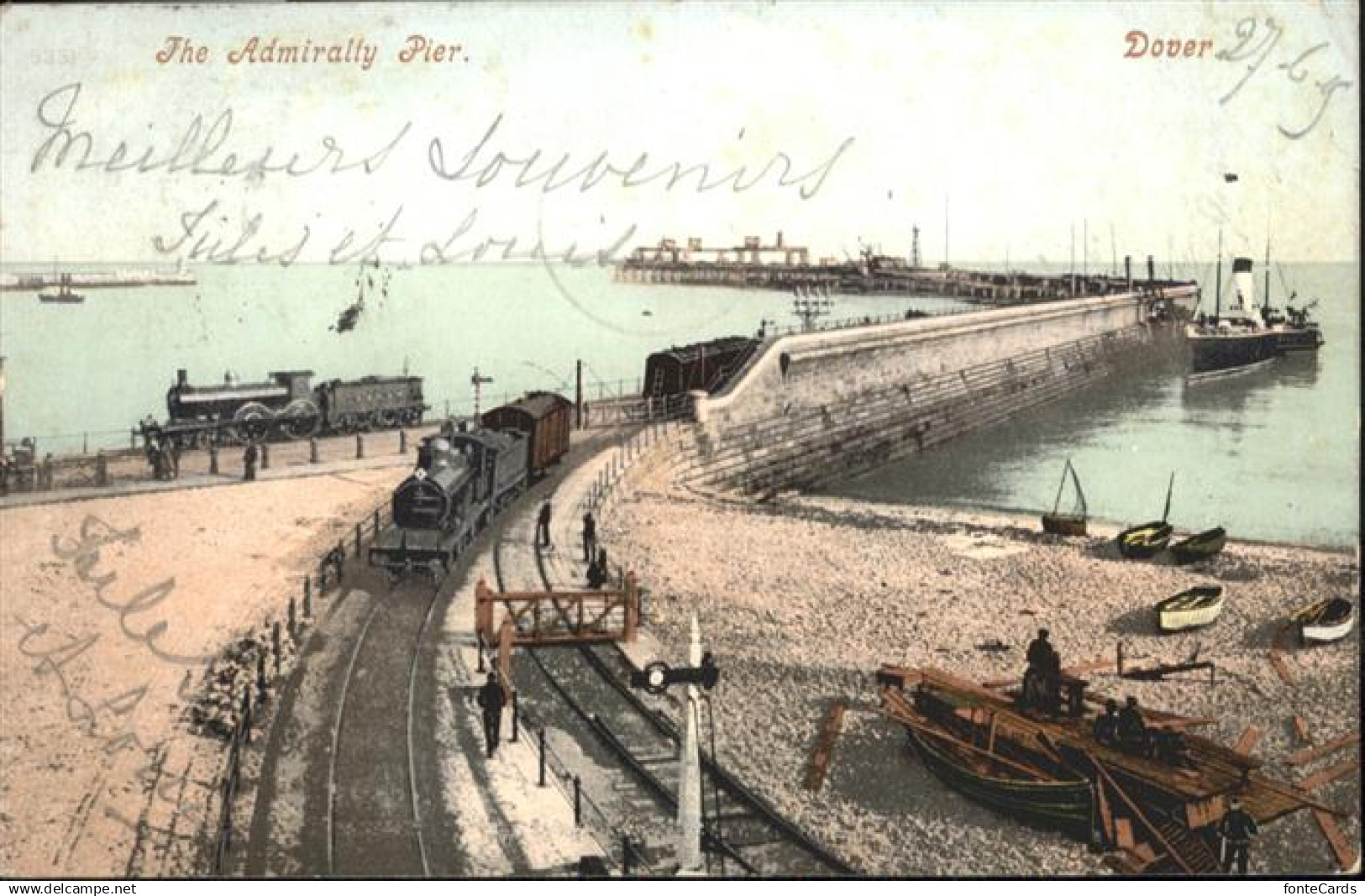 10928340 Dover Kent Dover Admiralty Pier Zug Schiff x Dover Kent