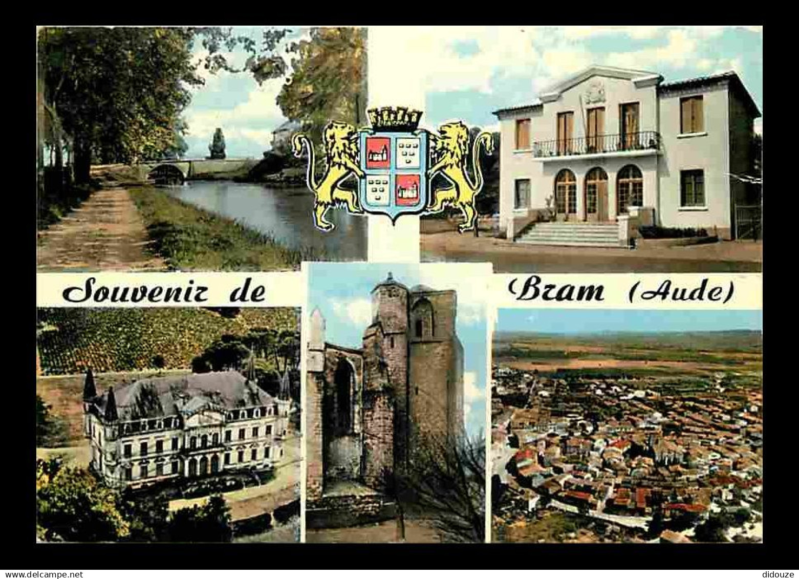 11 - Bram - Multivues - Blasons - CPM - Voir Scans Recto-Verso