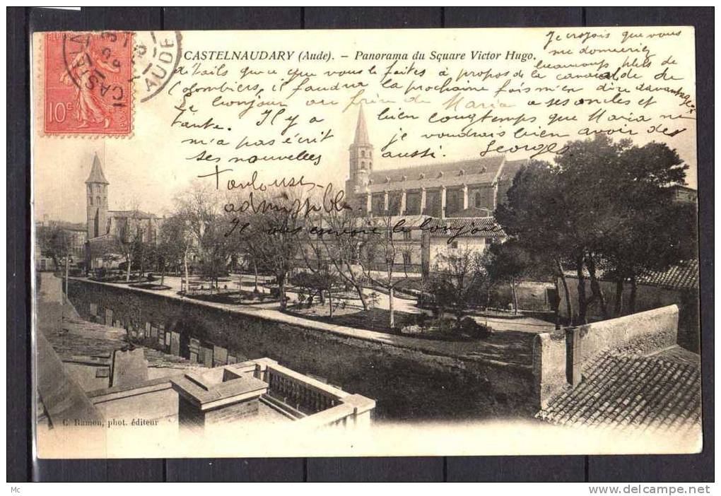 11 -  Castelnaudary  (Aude) - Panorama du Square Victor Hugo