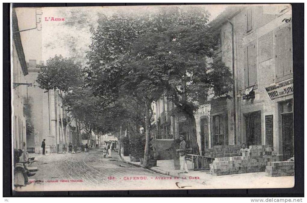 11 - L'Aude - Capendu - Avenue de la Gare - Animée