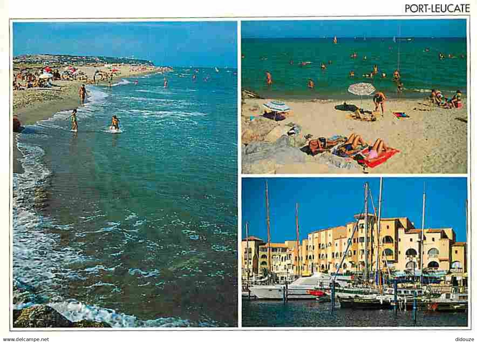 11 - Leucate - Port Leucate - Multivues - Scènes de Plage - Flamme Postale de Leucate - CPM - Voir Scans Recto-Verso