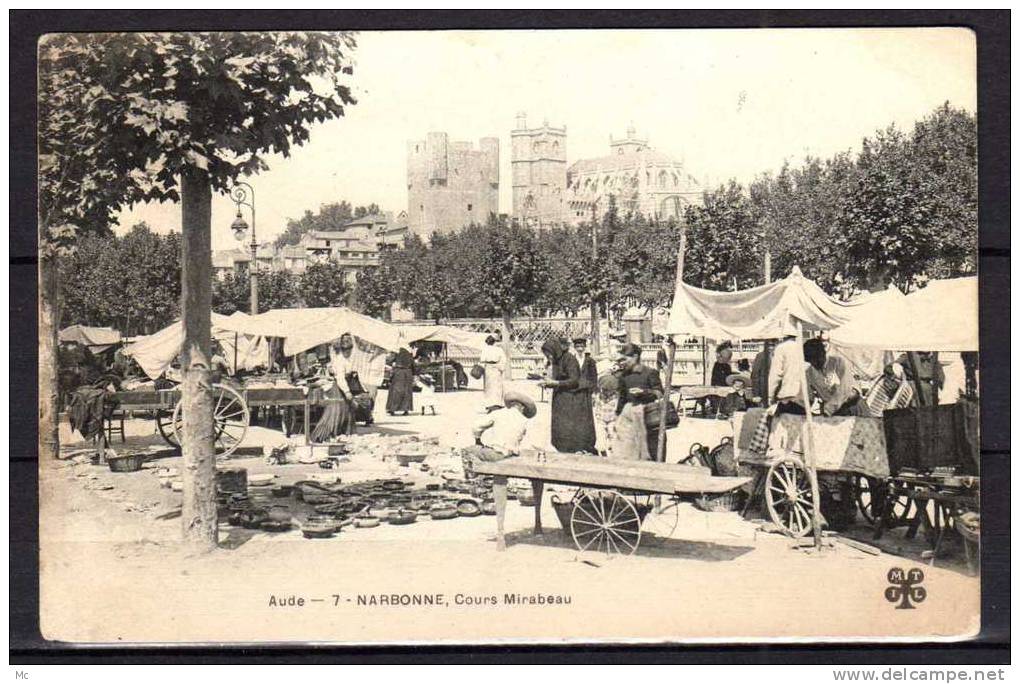 11 - Narbonne - Cours Mirabeau - Trés Animée