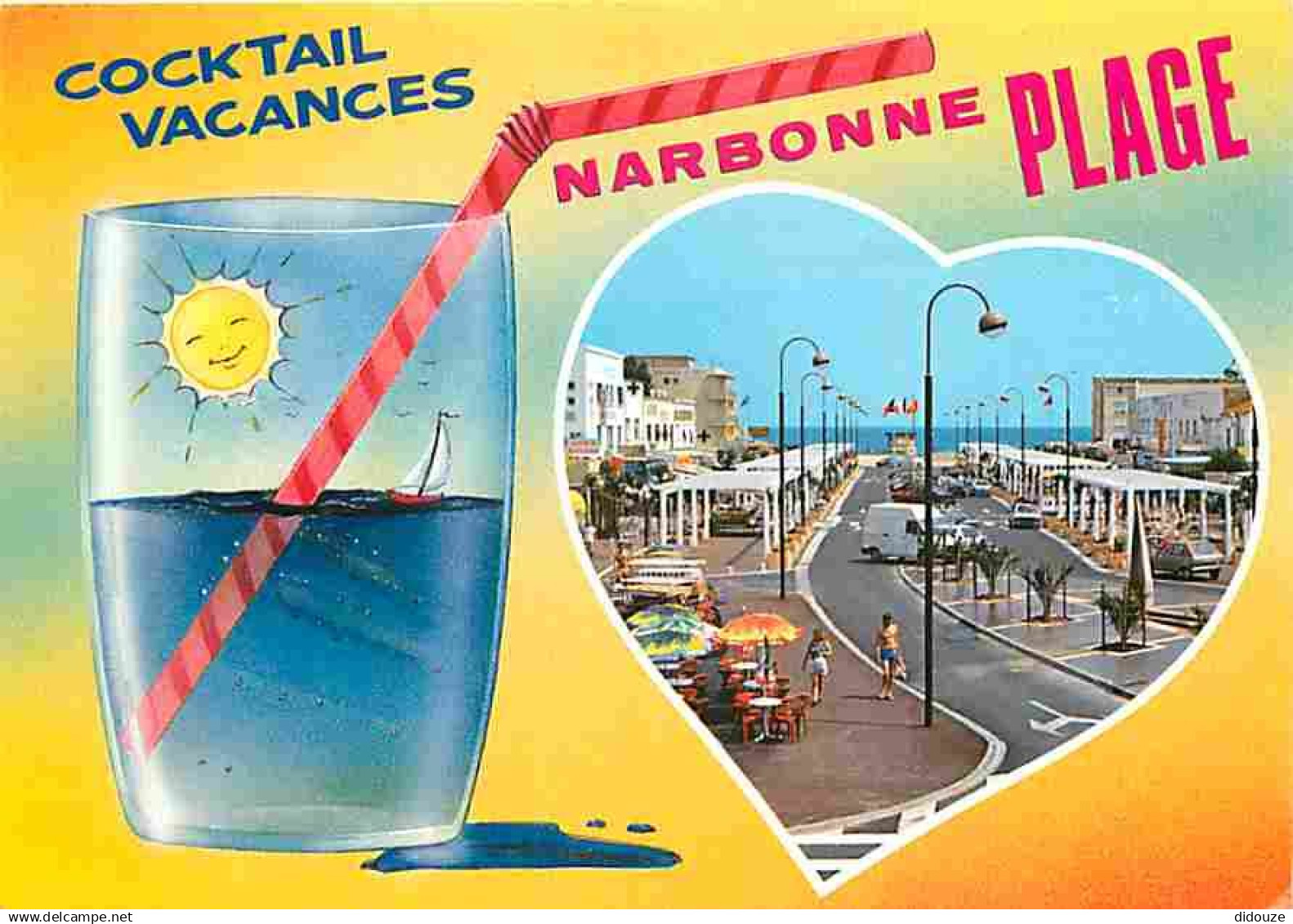 11 - Narbonne - Narbonne Plage - Le boulevard de la Méditerranée - Automobiles - CPM - Voir Scans Recto-Verso