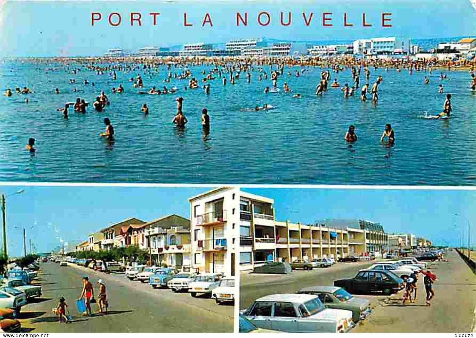 11 - Port la Nouvelle - Multivues - Automobiles - Scènes de Plage - Flamme Postale de Port la Nouvelle - CPM - Voir Scan