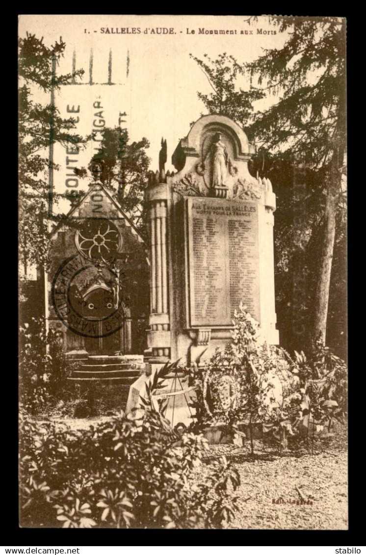 11 - SALLELES-D'AUDE - LE MONUMENT AUX MORTS