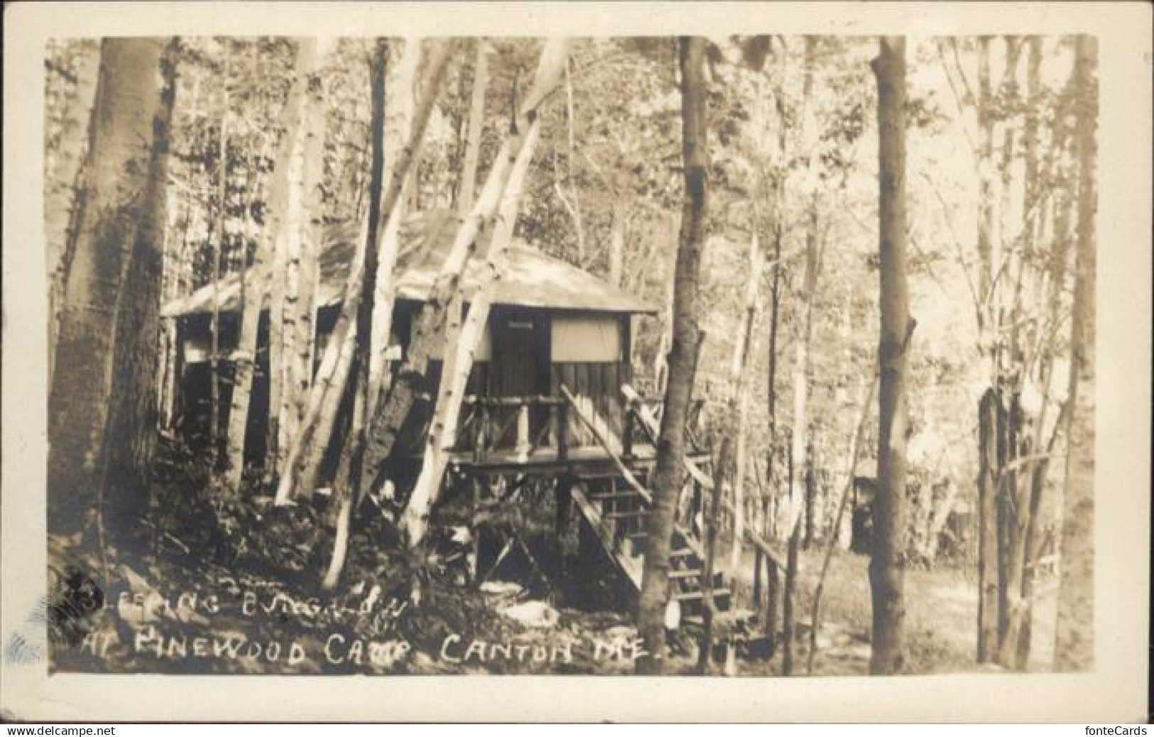 11031951 Canton Maine Pinewood Camp