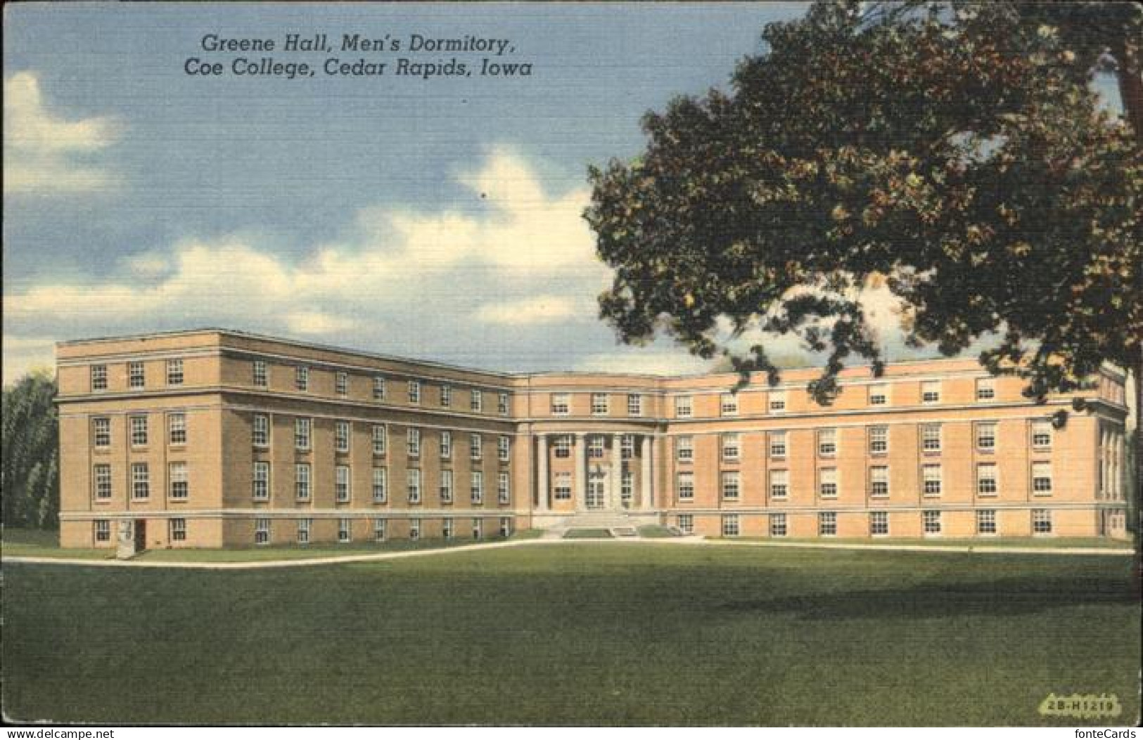 11111974 Cedar_Rapids_Iowa Greene Hall Men's Dormitory