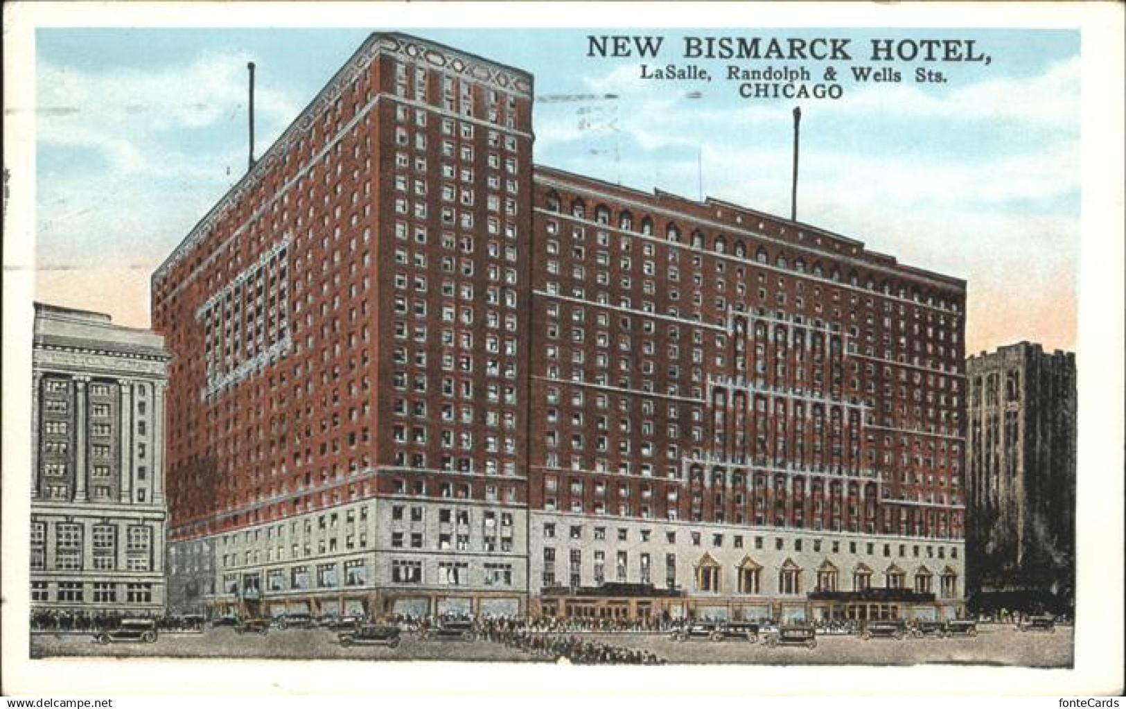 11112442 Chicago Heights New Bismark Hotel
LaSalle, Randolph& Wells Streets