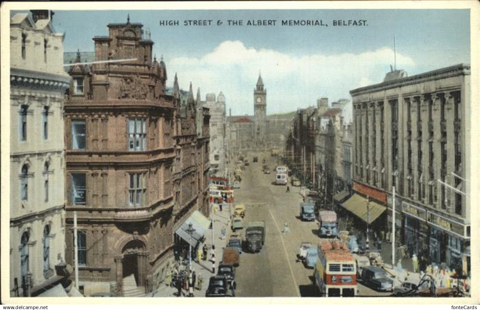 11231896 Belfast High Street Albert Mermorial  Belfast