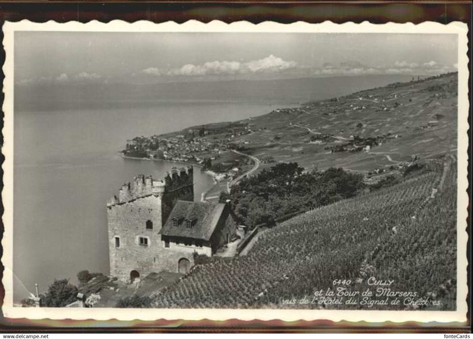 11305028 Cully VD La Tour de Marsens vus de l Hotel du Signal de Chexbres Genfer