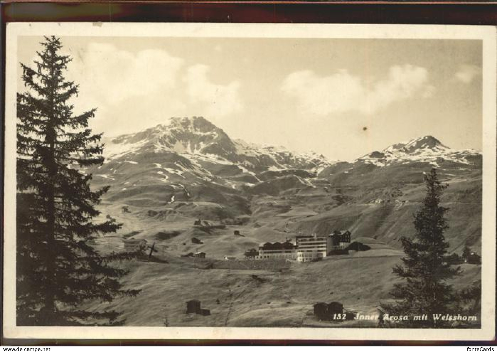 11305237 Arosa GR Inner Arosa mit Weisshorn Arosa