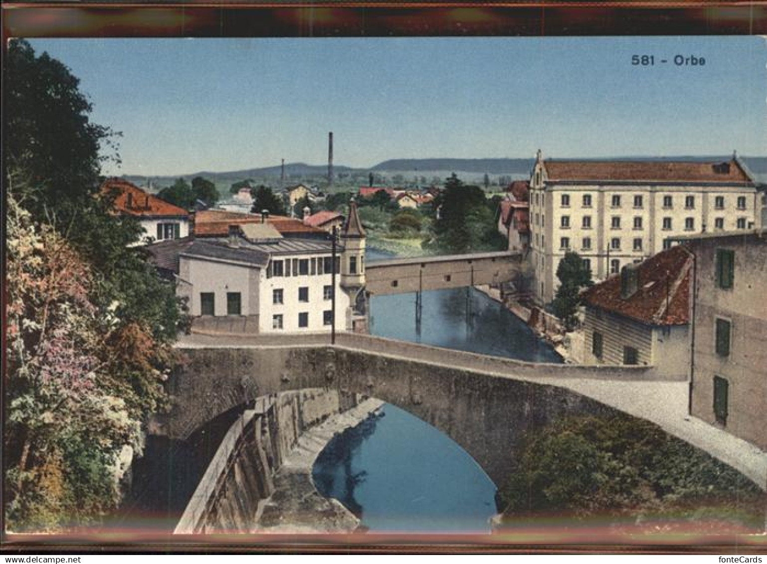 11306722 Orbe Teilansicht Bruecke an der Orbe