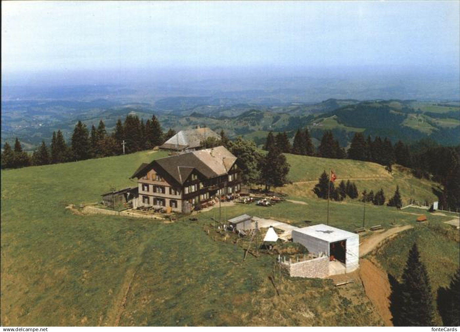 11380970 Trub Fliegeraufnahme Alpenpanorama