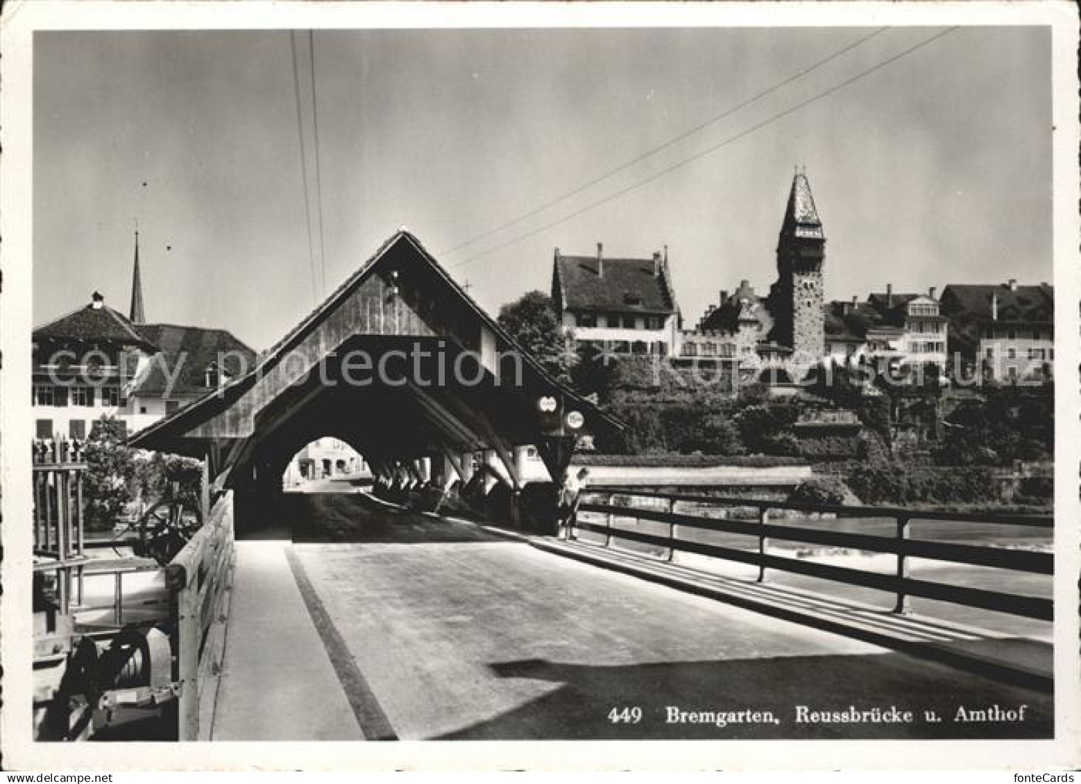 11622198 Bremgarten BE Reussbruecke Amthof